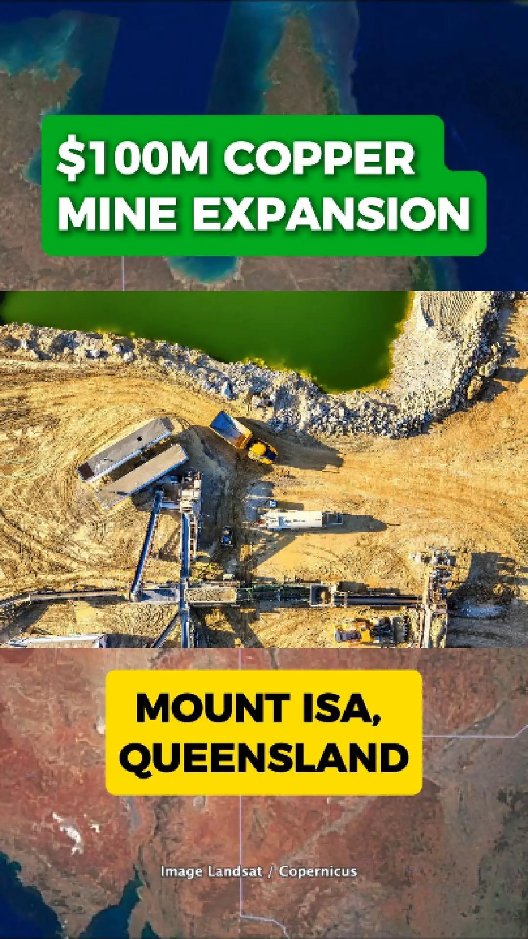 $100 Million Plan to Boost Copper Output in North Queensland
Major Upgrade at Eloise Mine
AIC Mines is investing around $100 million into expanding the Eloise copper mine, located south-east of Mount Isa in North Queensland. The project aims to modernise the older underground operation and bring new life to the site.
Jericho Deposit Set to Drive Growth
A key part of the plan is the development of the nearby Jericho deposit. Once opened, Jericho is expected to send about 600,000 tonnes of ore each year into Eloise’s processing plant.
Bigger Plant, Bigger Production
To handle the extra ore, AIC Mines is expanding the processing plant to 1.1 million tonnes a year. Together, the Eloise and Jericho operations could produce around 20,000 tonnes of copper annually, creating a new copper hub in the Mount Isa region.
A Potential Boost for Queensland’s Copper Belt
With global demand for copper growing, the combined project could become a significant contributor to the state’s critical minerals industry.
Whether this $100 million move sparks Queensland’s next copper boom remains to be seen, but it marks a major step for AIC Mines and the region’s mining future.