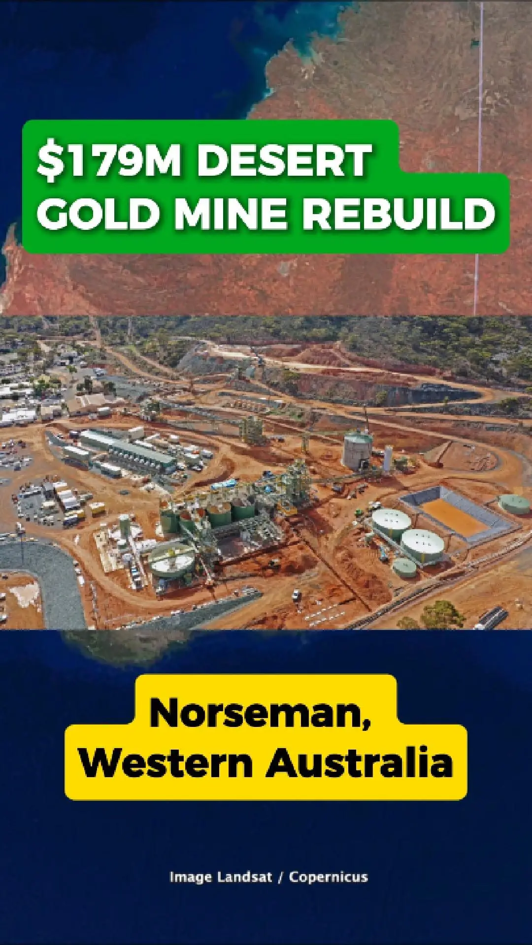 $179M Desert Gold Mine Rebuild at Norseman

Pantoro is pushing ahead with one of Western Australia’s biggest gold revivals, investing $179 million to restart the historic Norseman Gold Project in the state’s remote desert.

A Major Rebuild in the WA Outback

The company has overhauled the entire operation, installing a new 1.2-million-tonne-per-year processing plant, reopening underground mines and bringing open pits back into production.
These upgrades mark the most significant work at Norseman since the operation was placed on care and maintenance nearly a decade ago.

Nearly One Million Ounces in Reserve

Pantoro says the project now holds around 949,000 ounces in Ore Reserves, with strong growth potential.
Less than one-third of the known mineralised areas have been drilled for conversion so far, leaving a large portion of the field still untapped.

A Historic Goldfield Set for a Comeback

Norseman has produced more than six million ounces since the 1930s, making it one of Australia’s most storied gold camps.
With new infrastructure, modern equipment and ongoing drilling, Pantoro is aiming to return the site to significant, long-term production.

Could This Be Norseman’s Next Big Chapter?

With the rebuild now largely complete and new ore sources coming online, Pantoro is positioning Norseman for a major comeback in Western Australia’s Goldfields.
The next phase of exploration and development will determine just how big the revival could become.