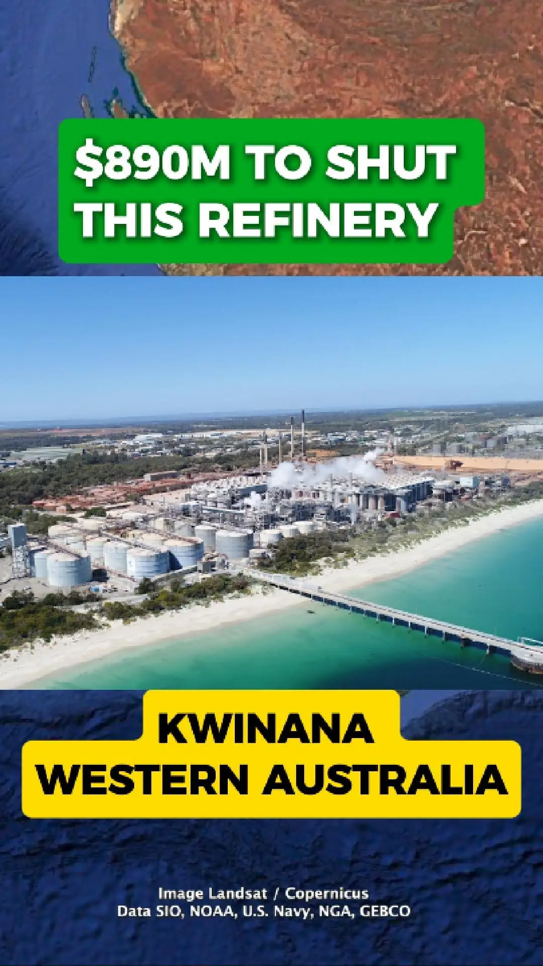 Kwinana Refinery to Close After 60 Years

The Kwinana alumina refinery in Western Australia is closing permanently after more than six decades of operation. The facility has been a major part of the local industrial landscape since the 1960s.

Why It’s Closing

Alcoa says the refinery is too old, too expensive to run, and no longer competitive to restart. Production at the site was already curtailed in 2024, and studies into restarting the plant found no viable long-term path forward.

Cost of the Shutdown

Closing the refinery will cost around $890 million, with approximately $600 million expected to be spent over the next six years. These costs cover site closure, remediation, and long-term obligations.

What Happens Next

While the refinery itself will shut down, port and rail operations at Kwinana will continue. The site will be prepared for future redevelopment, marking the end of alumina refining at Kwinana but leaving the door open for new uses of the land.